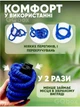 Шланг садовый для полива Grant до 22,5 метра, разливной поливочный шланг с насадкой распылителем, синий - изображение 2