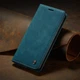 Чехол-книжка CaseMe из нубука для Xiaomi Mi 10T/Pro Бирюзовый - изображение 1