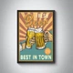 Набір вінтажних пивних постерів / 4 шт / пивний плакат / beer vintage poster - изображение 2