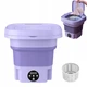 Стиральная машина портативная Mini Folding Washing Machine 6 литров, складная мини стиралка Фиолетовая MF-321-Violet - изображение 10