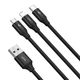 Кабель Baseus Rapid 3-in-1 USB to Micro / Lightning / Type-C 3.5A 1.2m CAJS0000 Колір Червоний, 09 - зображення 5