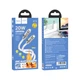 Кабель usb hoco u113 solid pd20w silicone type-c to lightning серебро - изображение 2