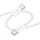 Data-кабель Hoco X104 Source 60W 3A Type-C to Type-C 2m, White - зображення 1