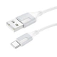 USB Кабель Borofone BX101 Creator Type-C 3A 1m, White - зображення 1