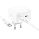 Сетевое Зарядное Устройство Borofone BA76A Source PD/QC 35W Type-C to Type-C Цвет Белый - изображение 3