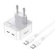 Сетевое Зарядное Устройство Borofone BA76A Source PD/QC 35W Type-C to Type-C Цвет Белый - изображение 4