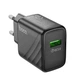 Сетевое зарядное устройство Hoco CS21A 1USB QC 18W Черный - изображение 3