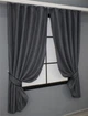 Комплект коротких штор VR-Textil Микровелюр SPARTA № 1031ш 130х170 см 2 шт Графитовый (35-0148) - изображение 2