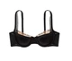 Бюстгальтер Victoria's Secret Smooth Logo Embroidery Lightly Lined Balconette Bra Черный 70D - изображение 3