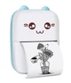 Принтер детский аккумуляторный Mini printer Cat Ears 8499 Bluetooth Голубой - изображение 1