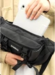 Большая мужская поясная сумка бананка для планшета Sambag 38х21 см 000305544 - изображение 7