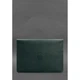 Кожаный чехол-конверт на магнитах для MacBook 14 дюйм, зеленый, натуральная кожа Краст, ручная работа, 34,3×24,5 см 58660 - изображение 2