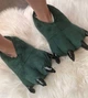 Тапочки лапи кігурумі Kigurumi Кімнатні Чоловічі Зелені Плюшеві Тканинні 39-45 (3046/2) - зображення 3