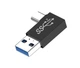 Переходник угловой плоский Type С - USB 3.1 (M/M) eXpert Type-10, металл (A-48716) - изображение 1