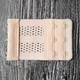 Розширювач - подовжувач для бюстгальтера на 3 гачка, шириною 5,5 з перфорованою гумкою бежевий - зображення 1