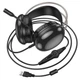 Навушники Hoco W109 Plus Rich USB7.1 channel gaming headphones, ігрові, RGB-підсвічування, Black - зображення 7