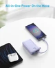 УМБ Anker 335 20000 mAh 22.5W Built-In USB-C Cable PD Black (A1647G11) - зображення 5