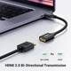 Кабель Ugreen Mini HDMI штекер to HDMI 2.0 разъем 4K 60Hz 25CM Black Aluminum Shell Braided (15843) - изображение 6