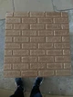 Самоклеющаяся декоративная 3D панель кирпич деко Коричневый 700x700x5мм - изображение 3