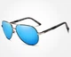 Чоловічі Сонцезахисні Поляризаційні UV400 Окуляри Авіатори Kingseven Nicesun Blue - зображення 2