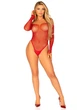 Сітчасте боді зі стразами Leg Avenue Crystalized fishnet bodysuit - зображення 3