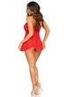 Рубашка бебі-дол Leg Avenue Rose Lace Flair Chemise Red, One Size - зображення 2