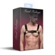 Мужская портупея на грудь из натуральной кожи Feral Feelings - Bulldog Harness Black - изображение 3
