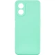 Чехол Fiji Style для Oppo A58 (CPH2577) силикон бампер с защитой блока камер бирюзовый - изображение 1