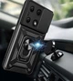 Чехол Fiji Camera Defence для Xiaomi Redmi Note 13 Pro бампер с защитой камеры и подставкой Black - изображение 3