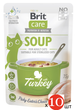 Упаковка вологого корму "Суп для котів Brit Care Soup with Turkey з індичкою", 75 г х 10 шт - изображение 1