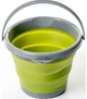 Ведро туристическое складное Collapsible Bucket EL 1262 5л зеленый - изображение 1
