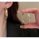 Сережки - кільця "Конго", 2 кольори, 4х4,2 см - зображення 5