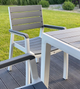 Стілець пластиковий садовий Keter Harmony Armchair 236052 сірий/білий - зображення 6