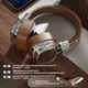 Бездротові Навушники Накладні Bluetooth, Безпровідні Блутуз Гарнітура для ПК, Коричневі - зображення 2