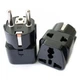 Переходник (2 в 1) US/UK/AU на EU, черный (EU Adapter black) - изображение 1