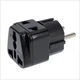 Переходник (2 в 1) US/UK/AU на EU, черный (EU Adapter black) - изображение 2