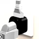 Переходник (2 в 1) US/UK/AU на EU, черный (EU Adapter black) - изображение 4