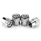 Колпачки на ниппель для Фольксваген Rif Metal Silver Volkswagen (4 шт) (67762) - изображение 1
