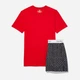 Пижама (футболка + шорты) мужская хлопковая Calvin Klein 650180747 XL Красный/Черный (1159805046) - изображение 9