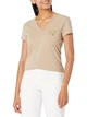 Футболка хлопковая женская Armani Exchange 906647827 XL Бежевая (1159805052) - изображение 1
