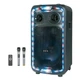 Акустическая переносная колонка ZXX-1290/ 6737 60Вт 12» 71х345х30см два микрофона пульт ДУ с подсветкой черный - изображение 1