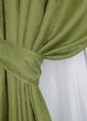 Комплект готовых штор VR-Textil Жаккард Мрамор Al1 № 441ш Оливковый 150х290 см 2 шт (30-181) - изображение 4