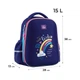 Рюкзак GoPack Education Cute Rainbow "Райдуга" 38х28х13 см темно-синій (GO24-165M-1) - зображення 3