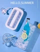 Портативна силіконова форма для льоду у вигляді пляшки 2 в 1 ICE CUBE TRAY складана на 17 кульок - зображення 6