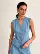 Жилет женский ARTKNIT ZhiletVE2024 S Голубой (4823093460812) - изображение 1