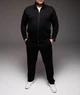Спортивний костюм чоловічий БАТАЛ чорний Casual Big Size 2240 чор 6XL - зображення 1