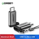 Адаптер UGREEN US282 для мобильных телефонов Micro USB to Type-C шнурок, адаптер-конвертер USB Type-C для Xiaomi, Redmi, Oppo, Vivo Grey (50590) - изображение 3