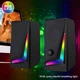 Компьютерные колонки MUSIC D.J. MJ100A-10W с разноцветной подсветкой, USB+3.5 mini-Jack Черный - изображение 5