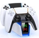 Зарядкое устройство для контроллера DualSense PS 5 BebonCool Док Станция для PlayStation 5 PS 5 Edge Белый - изображение 1