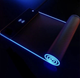 Ігровий килимок з підсвіткою та бездротовою зарядкою Wireless Charging для комп'ютера миші клавіатури ноутбука 30 см на 80 см Чорний - зображення 2